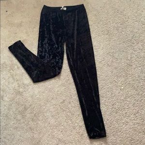 Velvet leggings